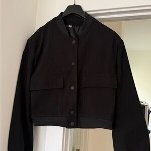 Women's Black Bomber Jacket (NWOT)